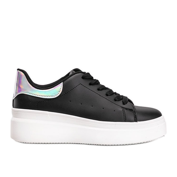 Sneakers nere con inserto olografico Lillian nero
