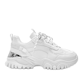 Sneakers bianche con inserti metallici Ansley bianco