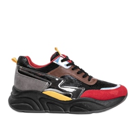 Sneakers nere con motivo a pelle di serpente Lindsay nero