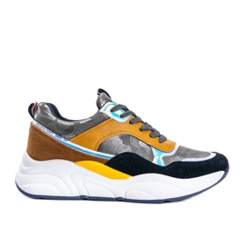 Sneakers mimetiche grigie di Lindsay marrone