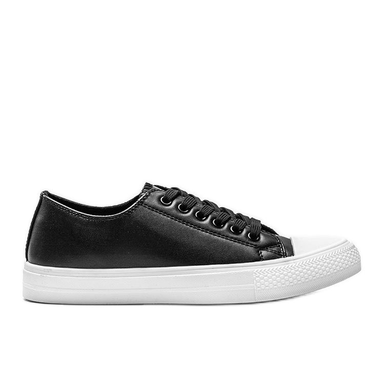 Classiche sneakers Eleanor nere in ecopelle nero