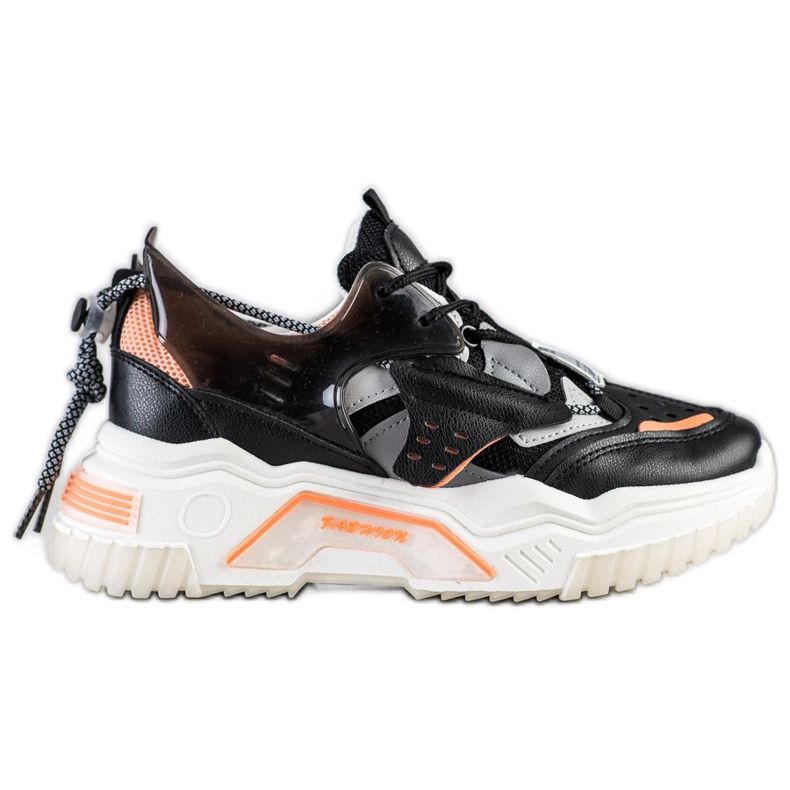 SHELOVET Scarpe da ginnastica colorate alla moda nero multicolore