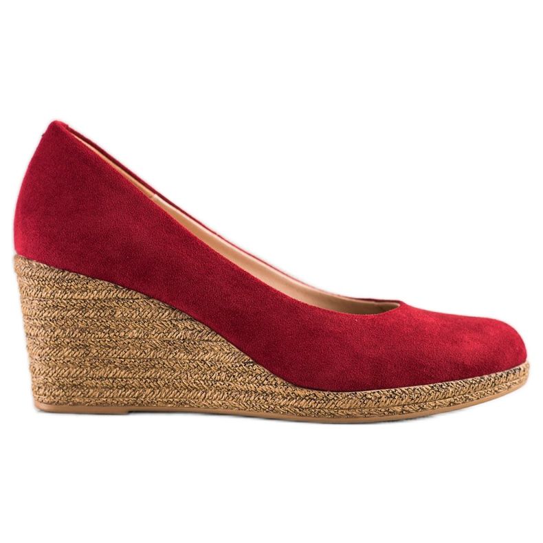 Décolleté VINCEZA in camoscio rosso