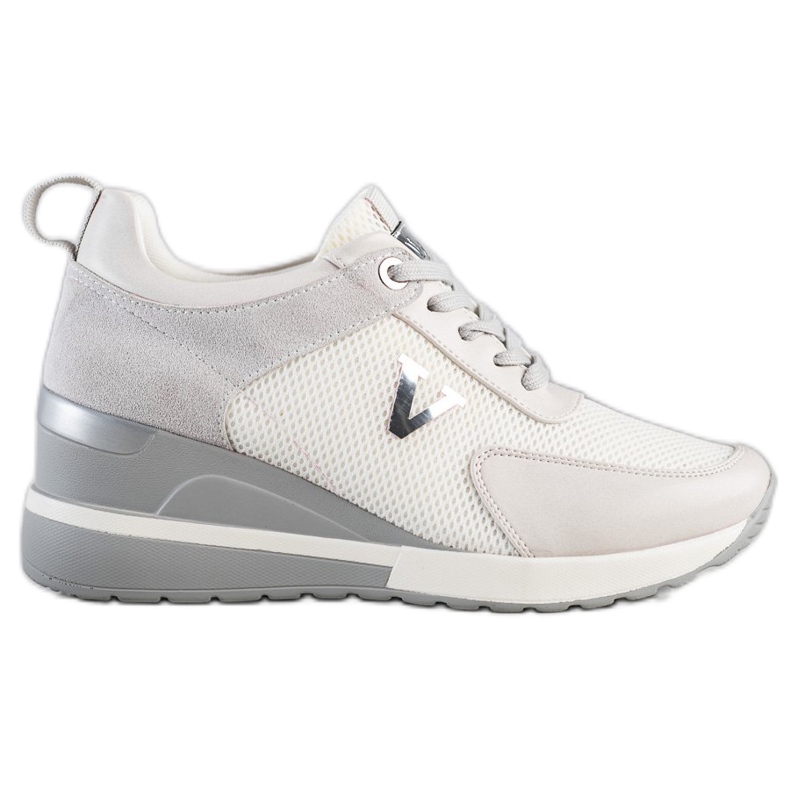 VINCEZA scarpe da ginnastica casual bianca grigio