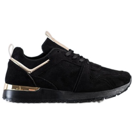SHELOVET Sneakers in pelle scamosciata nera nero