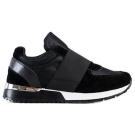 SHELOVET Eleganti scarpe da ginnastica slip-on nero
