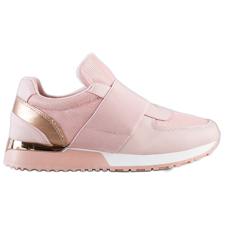 SHELOVET Eleganti scarpe da ginnastica slip-on rosa