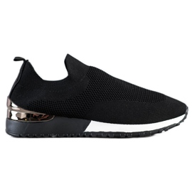 SHELOVET Sneakers in tessuto traforato nero