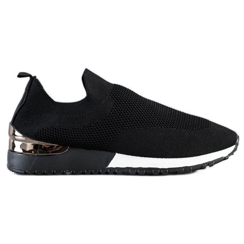 SHELOVET Sneakers in tessuto traforato nero