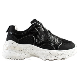 SHELOVET Sneakers Con Plateau Decorativo nero