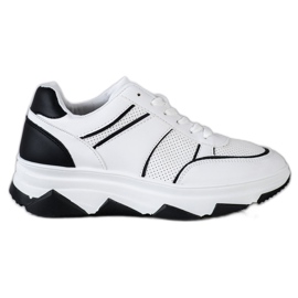 SHELOVET Scarpe sportive casual bianco nero