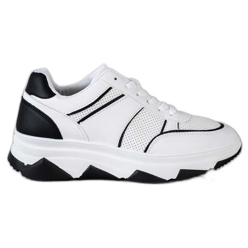 SHELOVET Scarpe sportive casual bianca nero