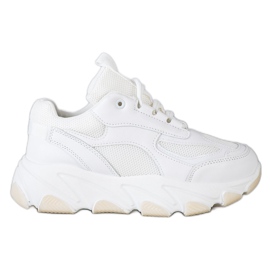 Bella Paris Scarpe Da Ginnastica Sulla Piattaforma bianco