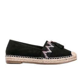 Espadrillas nere con nappine Alyana nero