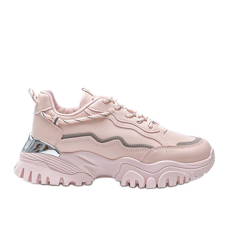 Sneakers rosa su una spessa suola Desiare