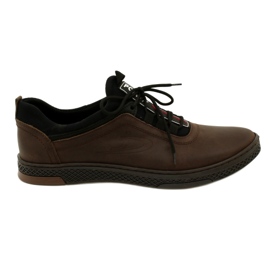 Polbut Scarpe casual da uomo in pelle K24 marrone