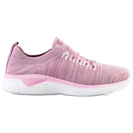 SHELOVET Scarpe sportive stringate rosa