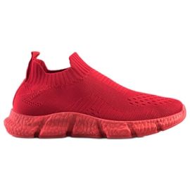 SHELOVET Scarpe da ginnastica slip-on alla moda rosso