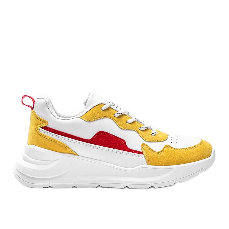 Sneakers bianche con accessori Alexia gialli bianca