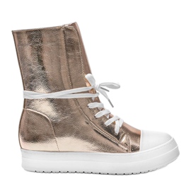 Sneakers alte Fatima oro d'oro