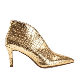 Gli stivaletti slip-on dorati effetto serpente di Isabel d'oro