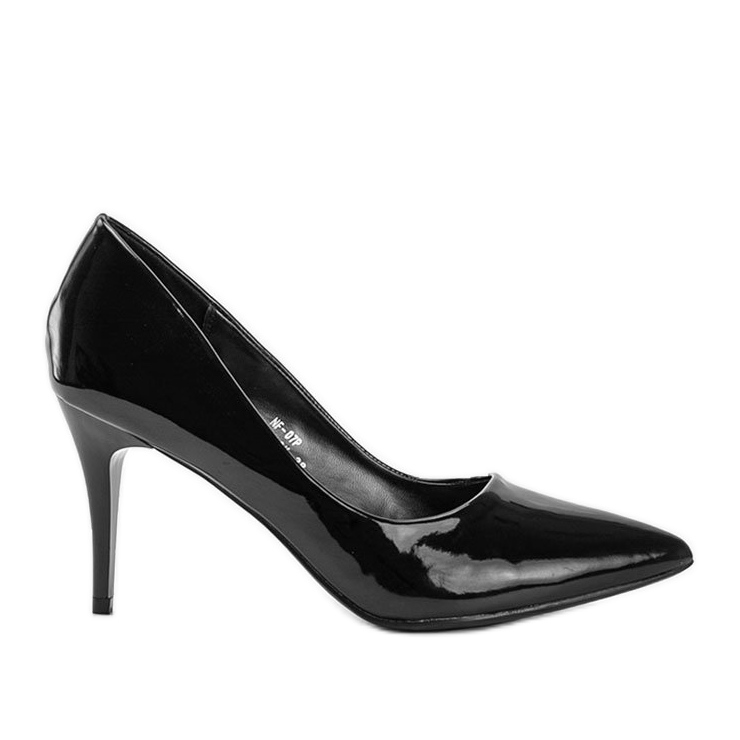Décolleté classiche laccate nere sul tacco a stiletto Allyssa nero