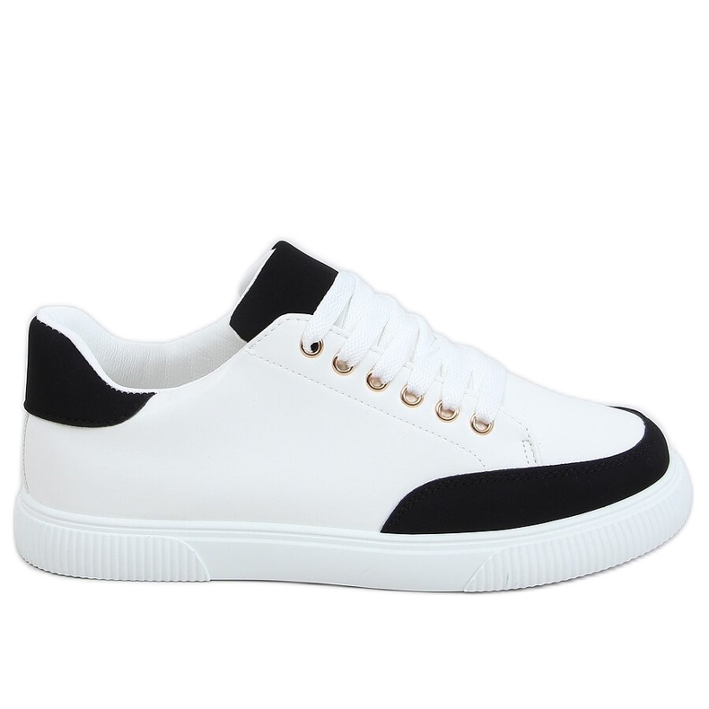 Sneakers da donna bianche 6110 Nere bianca nero