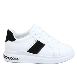 Sneakers da donna bianche CC-42 WHITE / BLACK bianca nero