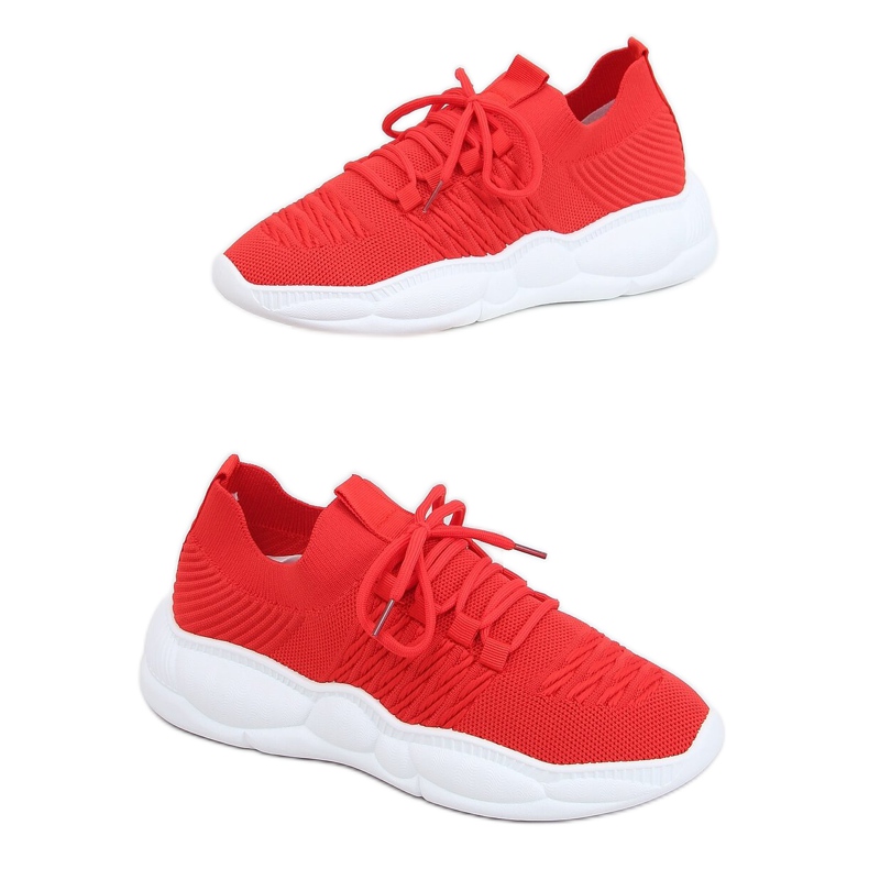Red LA40 Calze rosse scarpe sportive rosso