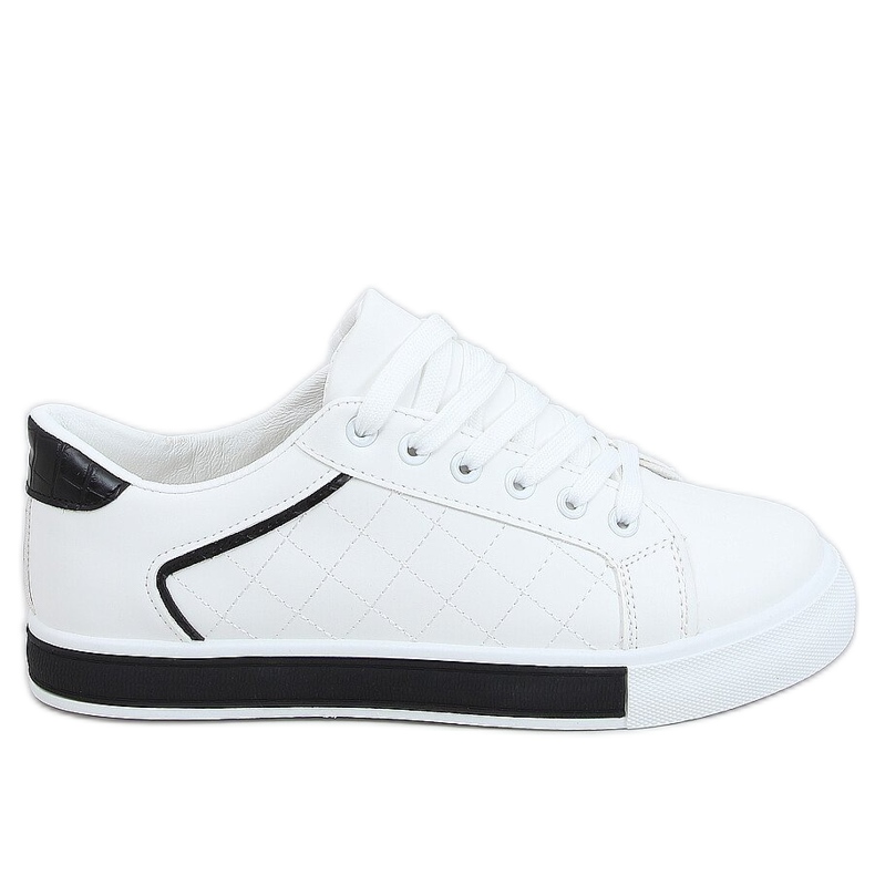 Sneakers da donna bianche e nere A88-86 Black bianca nero