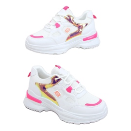 Scarpe sportive da donna bianche e rosa HX-68 Red bianco
