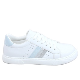 Sneakers da donna bianche 6111 Blu bianca