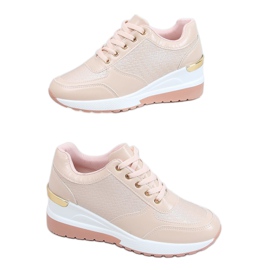 Rosa MY-2717 Scarpe sportive rosa con zeppa nascosta