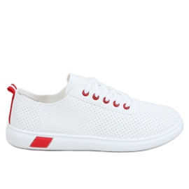 Sneakers da donna bianche e rosse LA42 Red bianco rosso