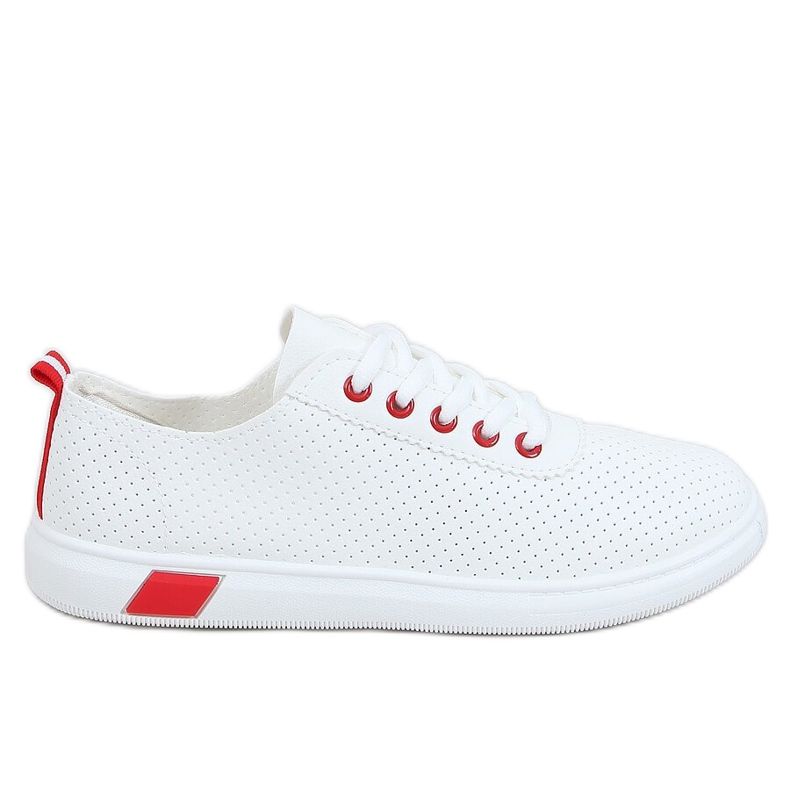 Sneakers da donna bianche e rosse LA42 Red bianca rosso