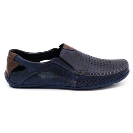 Olivier Mocassini uomo 901 summer faccia blu navy
