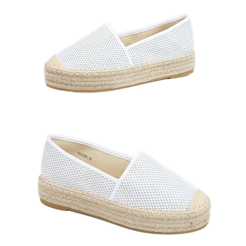 Espadrillas da donna bianche A666-ESP-1 White bianca