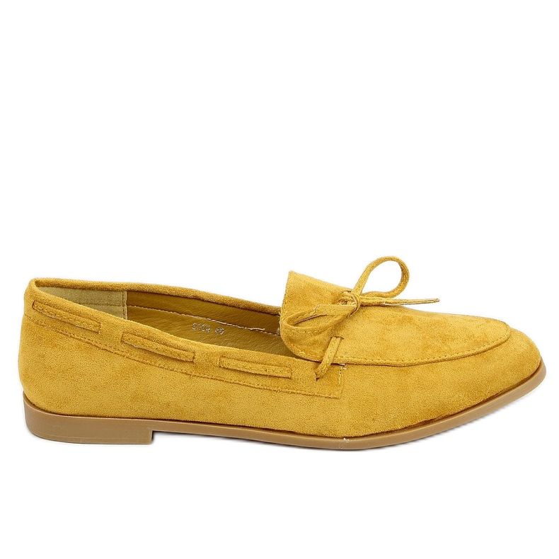 Mocassini classici da donna senape 3394 Giallo