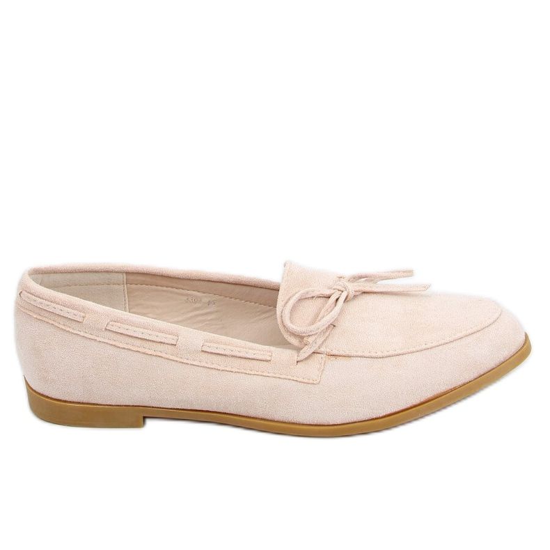 Mocassini classici da donna beige 3394 Beige