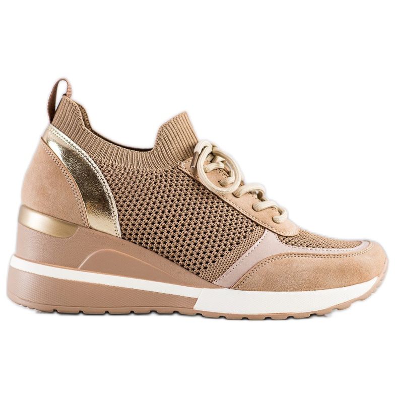 Sneaker traforate VINCEZA beige