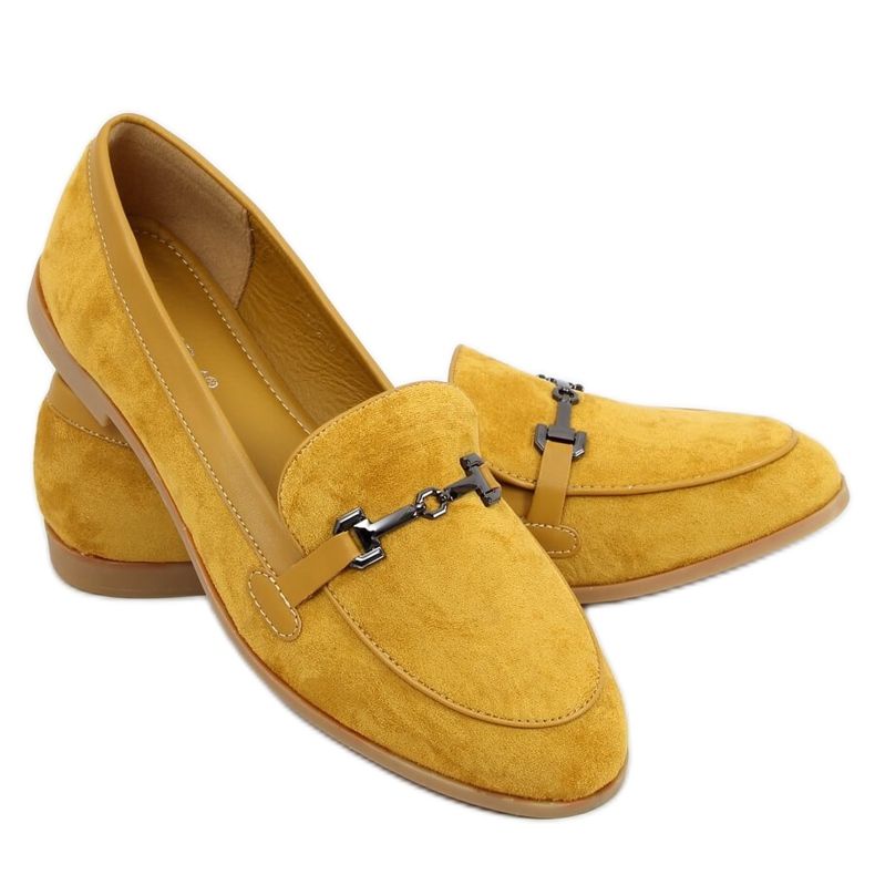 Mocassini da donna senape 8742 Giallo