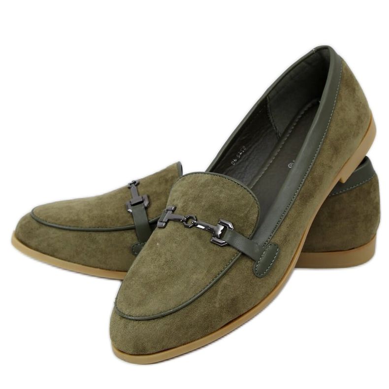 Mocassini da donna verdi 8742 Green verde