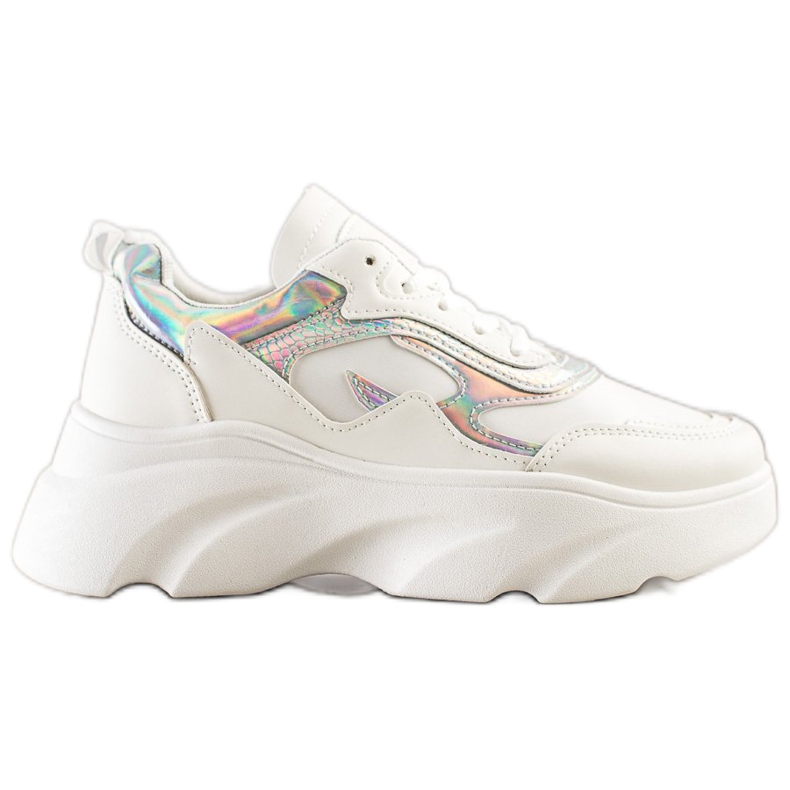 SHELOVET Scarpe da ginnastica alla moda bianca