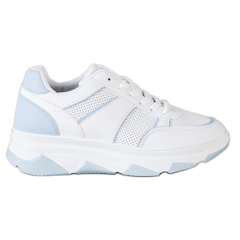 SHELOVET Scarpe sportive casual bianca blu