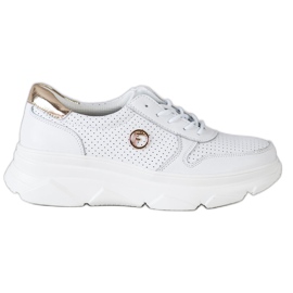 Filippo Sneakers in pelle sulla piattaforma bianca