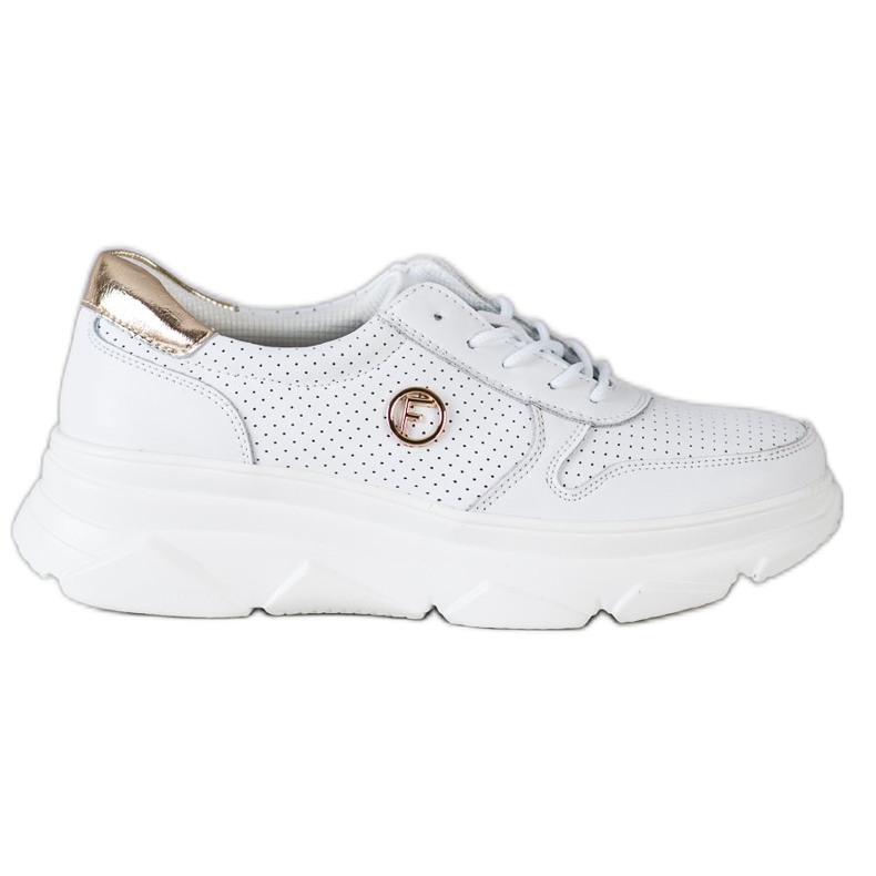 Filippo Sneakers in pelle sulla piattaforma bianca