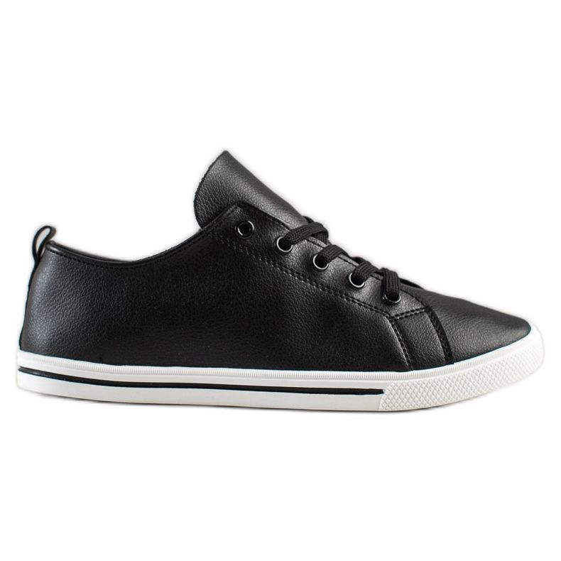 SHELOVET Comode scarpe da ginnastica basse nero