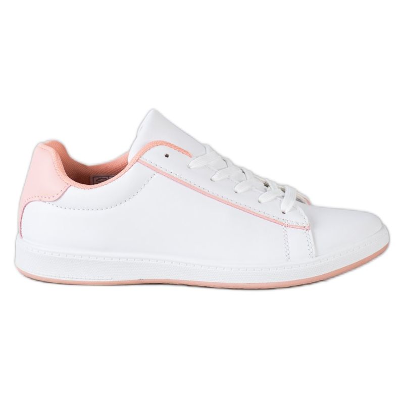 SHELOVET Sneakers Basse Con Ecopelle bianca