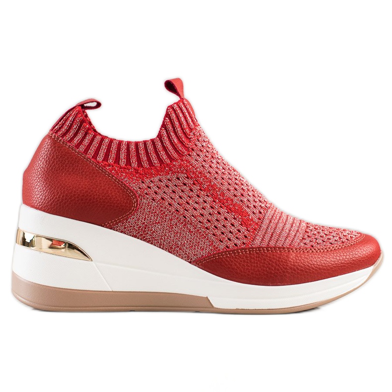 ARTIKER Scarpe da ginnastica rosse in tessuto rosso
