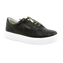 Filippo Eleganti sneakers in pelle nera DP2041/21 BK Nero